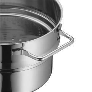 Dampfgareinsatz pentru oale WMF, 20 cm, Cromargan inox 1810, spulberat - Img 5