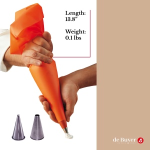 de Cumparator-Set de sac de conducte si 2 duze din otel inoxidabil - 35cm - 4347.03 - Img 5