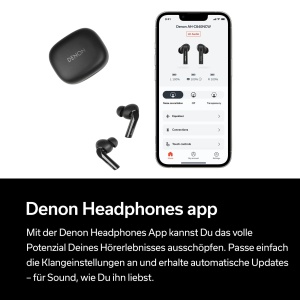 Denon AH-C840NCW True Wireless Bluetooth Casti Intraauriculare Cu Anulare Activa A Zgomotului, Casti Rezistente la Apa cu Calitate Clara a Apelurilor - Negru - Img 9