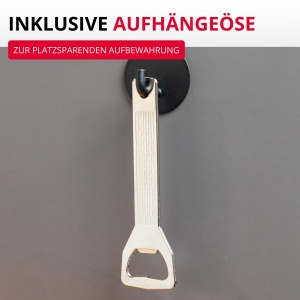 Deschizator de sticle Westmark, 13.3 cm, otel inoxidabil, argintiu - Img 4