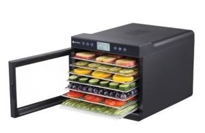 Deshidratator HENDI, cu 7 grile, ideal pentru deshidratarea fructelor, legumelor si carnii, panou de control digital, cronometru, temperatura reglabila de la 35oC la 70oC, 230V/460W, 345x450x(H)315mm, polipropilena - Img 3
