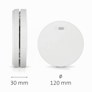 Detector de fum Alecto SA300 Duo, design compact, 10 ani autonomie, alb - Img 5