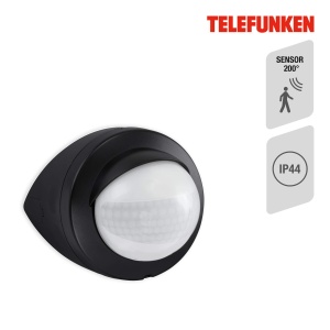 Detector de miscare Telefunken, 200, 1000W, IP44, Negru - Img 2
