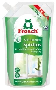 Detergent pentru geamuri Frosch Spiritus, 950 ml, formula ecologica