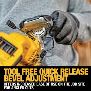 Dewalt 18V Fir Pendulum Stroke DCS335NT (fara perii, suport reglabil din aluminiu turnat sub presiune, cursa de pendul de 3 ori, incl. adaptor de aspiratie, tampon de protectie pentru saboti de ferastrau, TSTAK Box II, livrare fara baterie) - Img 7