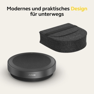 Difuzor wireless Jabra Speak2 75 cu adaptor Bluetooth USB-A, 4 microfoane cu anulare a zgomotului, difuzor full-range de 65 mm, certificat pentru MS Teams, gri inchis - Img 5