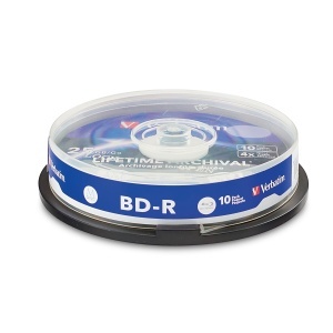 Disc Blu-Ray Verbatim MDISC BD-R 25 GB, 10 bucati, viteza 4x