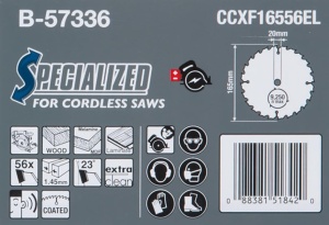 Disc circular Makita B-57336, 165 mm, 56 dinti, unghi 23, pentru lemn si MDF - Img 8