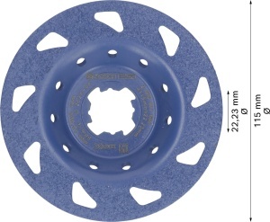 Disc diamantat Bosch EXPERT Multi Material, 115 mm, pentru slefuire eficienta - Img 3