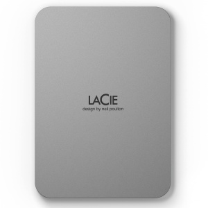 Disc extern LaCie 1TB Mobile Drive USB-C, design elegant, portabil