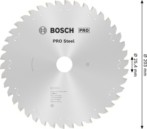 Disc Saw Bosch PRO Steel 203x2x25.4 mm pentru taiere metal - Img 3