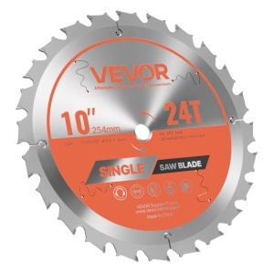 Disc VEVOR 254 mm 24 Dinti pentru Circular Otel Aliat Taiere Precisa Lemn - Img 9