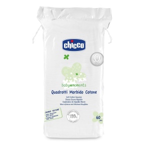 Dischete Demachiante Chicco SKIN, 60 bucati, 100 bumbac, multicolore