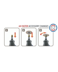 Discuri de slefuire Dremel 511S, 25mm, 180280, pentru metal si plastic - Img 4