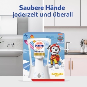 Dispenser Automati de Sapun Sagrotan No-Touch Kids cu Sapun Kamille 250ml - Img 5