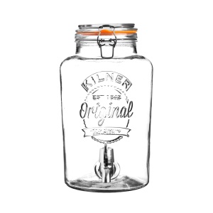 Dispenser bauturi Kilner, 5 Litri, Sticlaotel inoxidabil, 25,4 x 18,2 x 31,5 cm