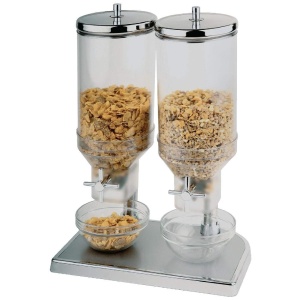 Dispenser cereale APS 11807, 22 x 35 cm, inaltime 52 cm, din otel inoxidabil