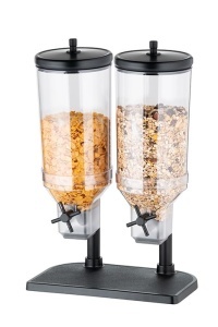 Dispenser cereale APS 11841, 2 x 4.5 litri, inox, 22 x 35 x 52 cm - Img 3