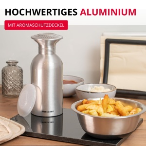 Dispenser condimente Westmark Omega, capacitate 650 ml, aluminiu, argintiutransparent - Img 5