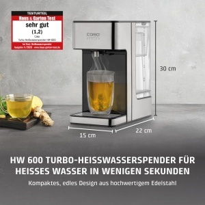 Dispenser de apa fierbinte CASO HW 600 2600W 7 setari de temperatura rezervor 27L - Img 2