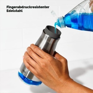 Dispenser de sapun OXO Good Grips din otel inoxidabil, cu pompa si baza antiderapanta - Img 4