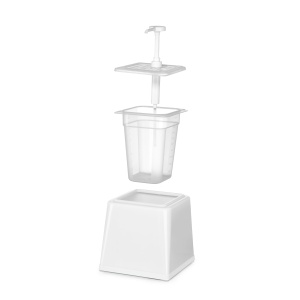 Dispenser sosuri HENDI 2.5L, ABS, BPA-free, alb - Img 4