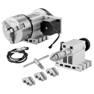 Dispozitiv CNC VEVOR BS4-KP100-57 cu Futter K11-100mm, 4 Axe, Nema23 - Img 9