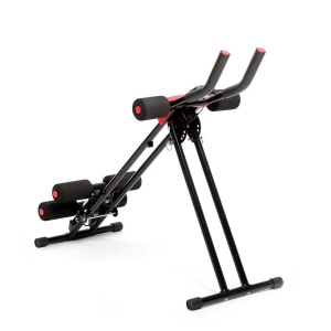 Dispozitiv de antrenament pentru abdomen InnovaGoods, pliabil, cu monitor LCD, negru