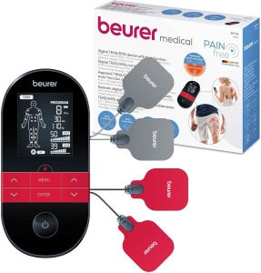Dispozitiv de Electrostimulare Beurer EM 59 Heat, 4-in-1, 64 Programe, Reincarcabil
