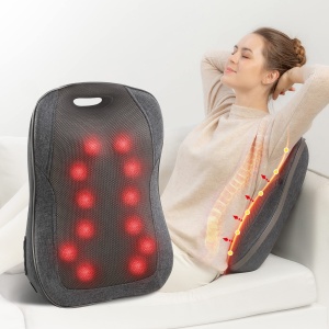 Dispozitiv de Masaj Comfier Shiatsu cu Calorifer, Portabil, pentru Birou si Acasa