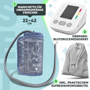 Dispozitiv de masurare a tensiunii arteriale ProfiCare PC BMG 3121, cu detectare aritmie, LCD mare - Img 4