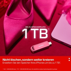 Dispozitiv de stocare SanDisk Phone Drive USB Type-C 1 TB Seastar Pink - Img 5