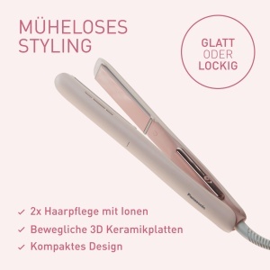 Dispozitiv de Styling pentru Par Panasonic EH-HV31-P503, 2-in-1, 5 Hitzestufen, Erdbeerrosa - Img 2