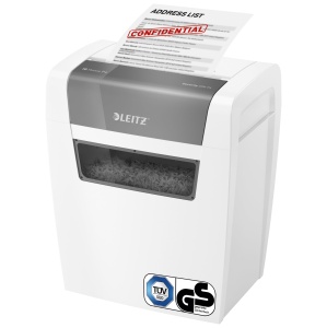 Distrugator documente Leitz IQ Home P4 15L Alb Compact si Silentios