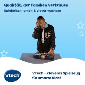 DJ-Pult VTech Kidi DJ Mix Pro cu Keyboard, Discolight si Bluetooth - Img 6