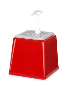 Dozator de sosuri Hendi, 2.5 L, BPA-free, rosu - Img 2
