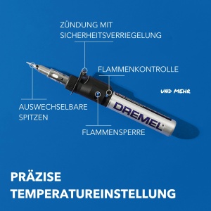 Dremel 2000 VersaTip Set Lampa de lipit multifunctionala cu 7 accesorii - Img 2