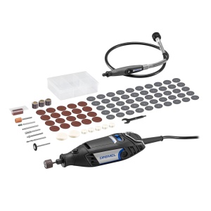 Dremel 3200 Unealta Multifunctionala 130W Set cu Ax Flexibil si 90 Accesorii