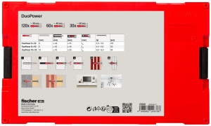 Dublu set de dibluri fischer FixTainer DuoPower, 210 piese, diverse dimensiuni - Img 3