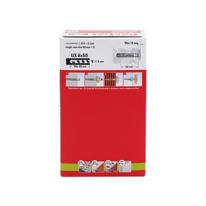 Dubluri Fischer UX 100, 6 x 50 mm, pentru zidarie, gips-carton - Img 8