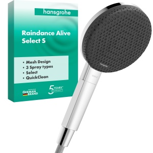 Dus cu 3 Straluri hansgrohe Raindance Alive Select S, 125 mm, Crom