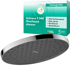 Dus cu cap de dus hansgrohe Activera S, 240 mm, EcoSmart, crom