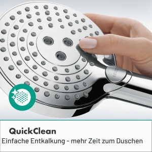 Dus cu efect de ploaie hansgrohe Raindance Select S, 5,7 lmin, crom, 3 tipuri de jeturi - Img 3
