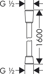 Dus cu flexibiltate hansgrohe Isiflex 1,60 m, crom, cu protectie impotriva rasucirii - Img 7