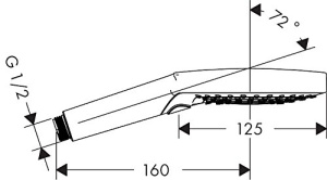 Dus cu mana hansgrohe Raindance Select S, 125 mm, 3 tipuri de jet, crom - Img 7