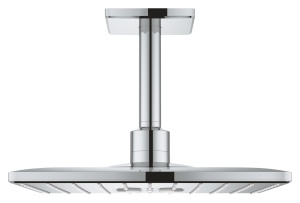 Dus cu plafon GROHE Rainshower SmartActive 310 Cube, 31cm x 31cm, 2 moduri de jet, crom
