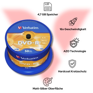 DVD-R Verbatim AZO 4,7GB 16x - 50 bucati - matasii - Img 4