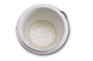 Eiseimer APS 1,3 l cu Abtropfgitter si Zanga, 15,5 x 15 cm, Inox si Plastic - Img 3