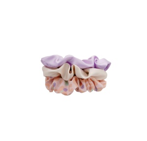 Elastic pentru par Demeliss Beauty, 3 bucati, culori moderne, mare