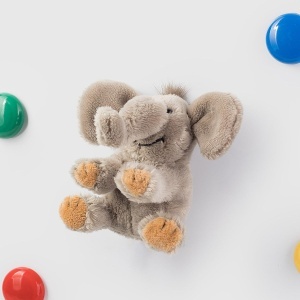 Elefant de Plus cu Magnet Schaffer Sugar, 7x9x8 cm, Culoare Gri - Img 2